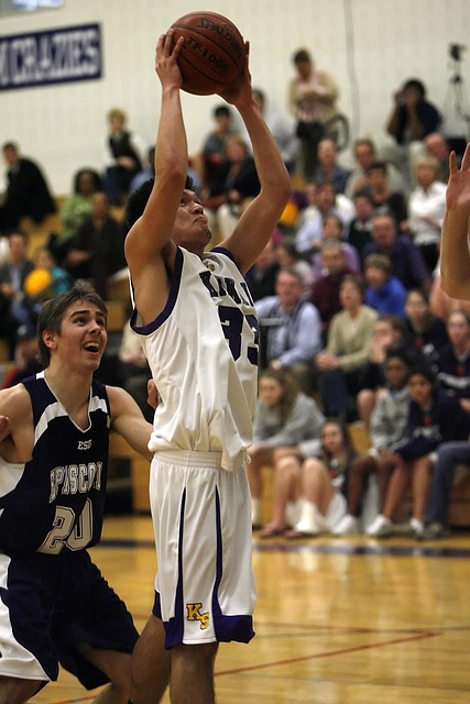 Athletes in action, blurred background